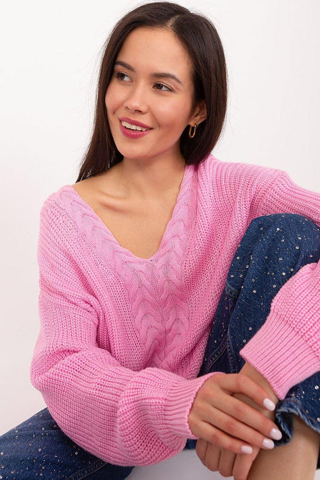 Elegant Textured Knit Sweater for Women