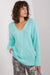 Chic Textured V-Neck Sweater for Women