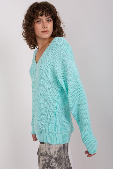 Chic Textured V-Neck Sweater for Women