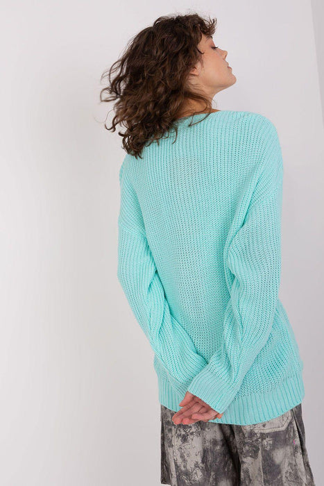 Chic Textured V-Neck Sweater for Women