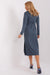 Chic Ribbed Daydress with Alluring Heart Neckline and Stylish Accents