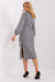 Elegant Long Sleeve Peplite Dress with Adjustable Waist Tie