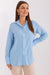 Lakerta Elegance Women's Long Sleeve Viscose Shirt with Stylish Semi-Circular Hem - Available in Sizes S/M & L/XL