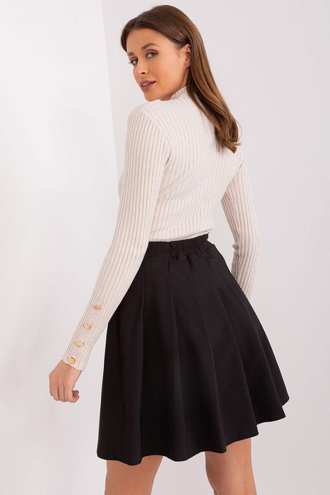 Sophisticated Flared Cotton Skirt