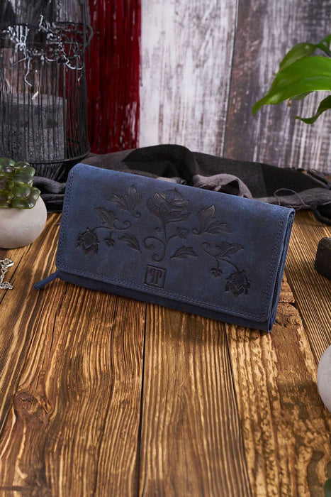 Elegant Vintage Floral RFID Wallet for Women with Superior Organization Features