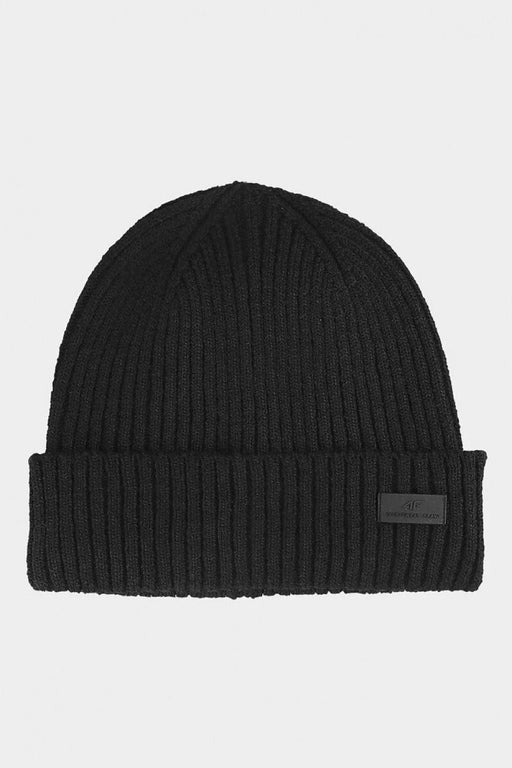 Stylish Patch Cuff Men's Beanie by 4F