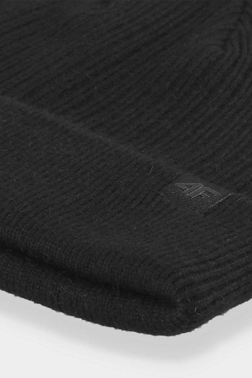 Men's Cozy Double-Layer Beanie with Trendy Turn-Up Cuff by 4F