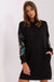 Chic Embroidered Sweat Dress for Everyday Elegance