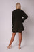 Elegant Black Long Sleeve Daydress with Button-Up Detail by Ax Paris