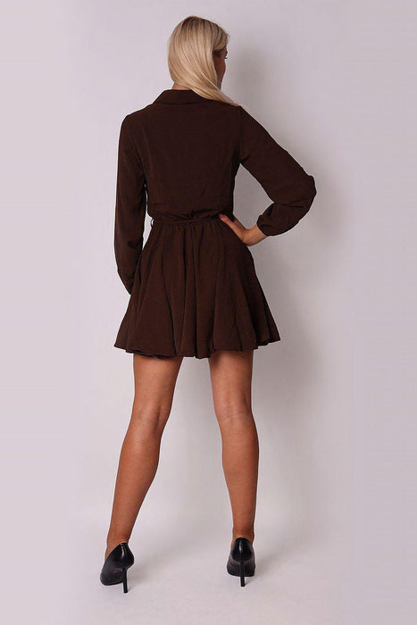 Elegant Chocolate Shirt Dress: A Perfect Blend of Comfort and Style