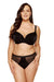 Luxurious Black Checkered Padded Bra with Soft Cotton Lining by Gorteks