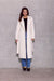 Vivienne Elegant Midi Coat with Stylish Waist Tie and Decorative Features