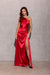 Chic Asymmetrical Satin Evening Dress