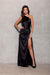 Chic Asymmetrical Satin Evening Dress