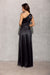 Chic Asymmetrical Satin Evening Dress