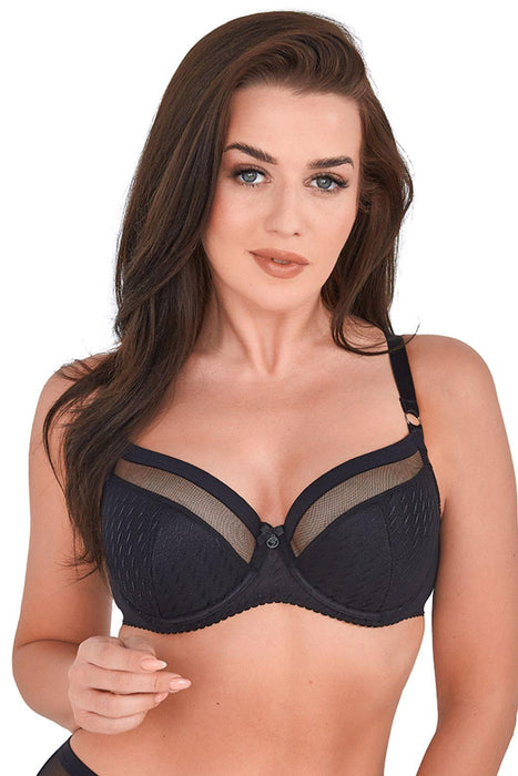 Midnight Elegance Lace Padded Bra