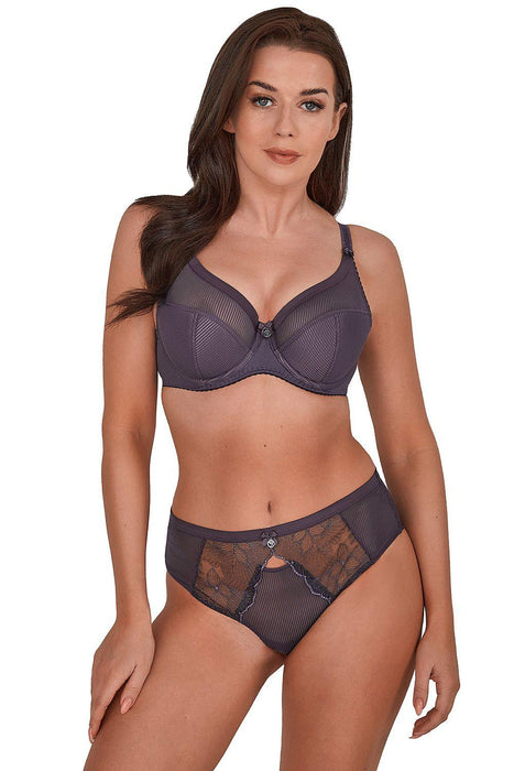 Stylish Striped Comfort Bra