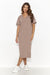 Numinous Knit Dress with Back Slit for Effortless Elegance