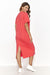 Numinous Knit Dress with Back Slit for Effortless Elegance