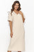 Numinous Knit Dress with Back Slit for Effortless Elegance