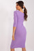 Ribbed Cotton Day Dress with Pencil Cut Silhouette