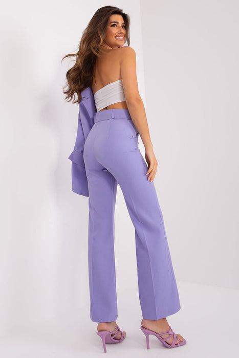 Sophisticated High-Waisted Flared Trousers for Stylish Women