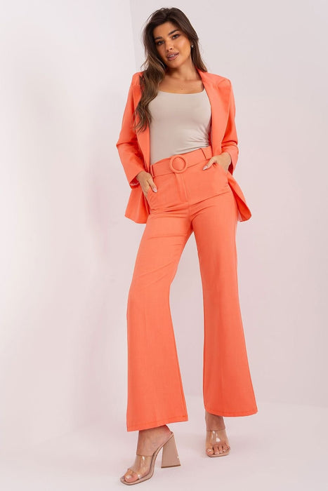 Sophisticated High-Waisted Flared Trousers for Stylish Women