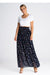 Sophisticated Ruched Mesh Maxi Skirt