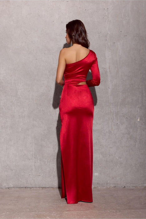 Enchanting Satin Maxi Gown - Embrace Your Elegance