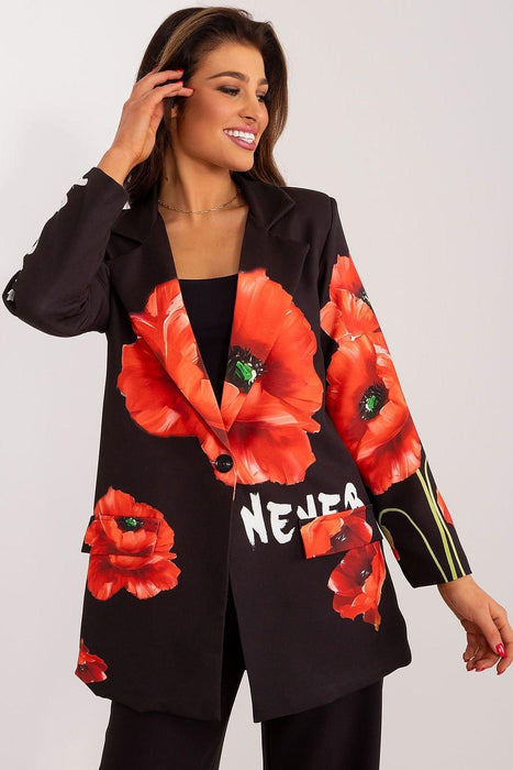 Italy Moda Floral Print Jacket