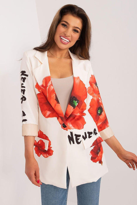 Italy Moda Floral Print Jacket