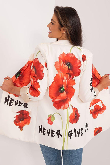 Italy Moda Floral Print Jacket