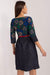 Elegant Floral Embroidered Fit-and-Flare Dress