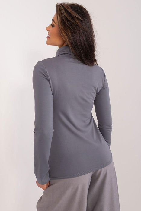 Lakerta Chic Cotton Turtleneck Blouse for Effortless Style