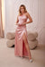 Chic Asymmetrical Satin Evening Dress