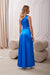 Chic Asymmetrical Satin Evening Dress