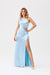 Chic Asymmetrical Satin Evening Dress