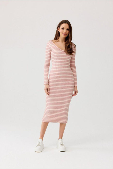 Eva Striped Knit Midi Dress: The Ideal Blend of Fashion and Ease