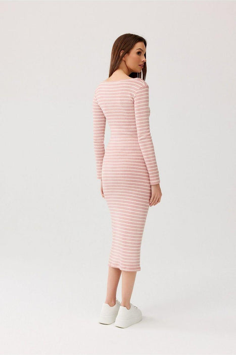 Eva Striped Knit Midi Dress: The Ideal Blend of Fashion and Ease