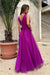 Chic High-Slit Long Bicotone Gown