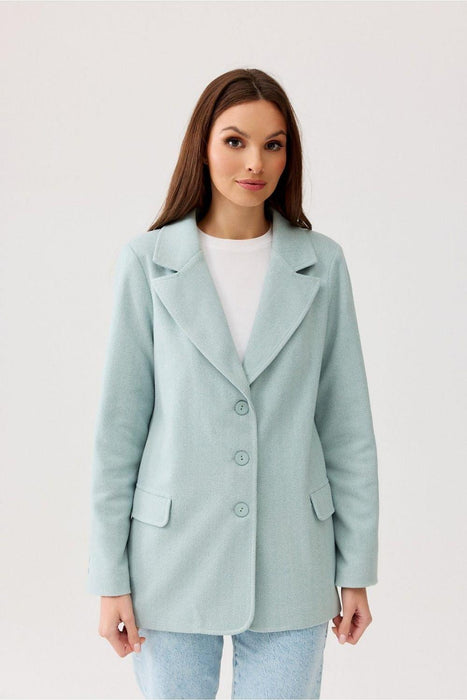 Roco Fashion Freya Elegant Herringbone Blazer