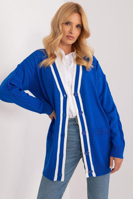 Vibrant Striped Knit Long Cardigan for Stylish Comfort