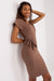 Stylish Waist-Tie Cotton Pencil Dress for Summer Elegance