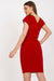 Stylish Waist-Tie Cotton Pencil Dress for Summer Elegance