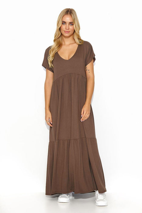 Effortlessly Chic V-Neck Maxi Dress for Casual Style