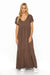 Effortlessly Chic V-Neck Maxi Dress for Casual Style