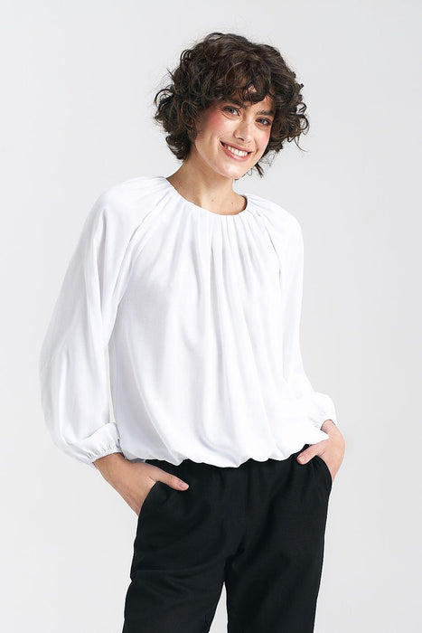 Summer Breeze Ecru Blouse - Elegant Summer Essential