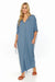 Effortlessly Chic V-Neck Knit Maxi Dress for Summer Elegance