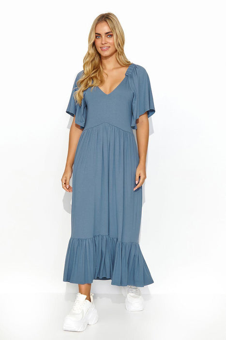 Makadamia Dreamy Ruffle Maxi Dress