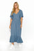 Makadamia Dreamy Ruffle Maxi Dress